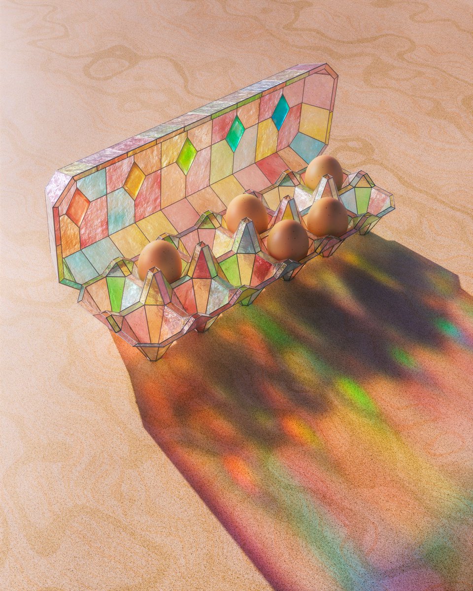 haydclay's tweet photo. stained glass egg carton https://t.co/iq6Ck3L1H5