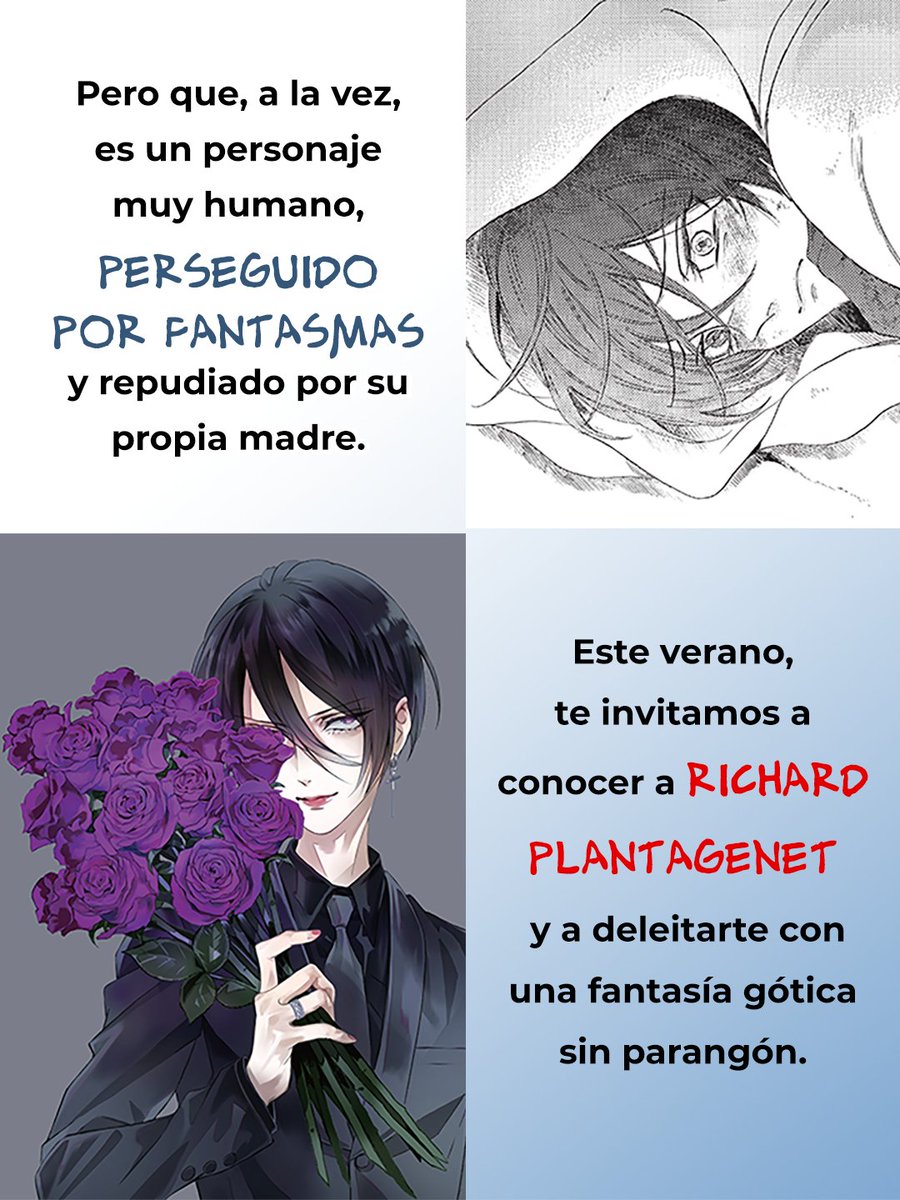 TomodomoEd's tweet photo. 👑 Réquiem por el rey de la rosa 🌹 es el candidato perfecto para ser tu 😎 manga del verano ⛱️
Una historia fascinante y oscura que te hará olvidar el bochorno.
Consigue el pack limitado con los tres primeros tomos por 20€ en tu librería o en: https://t.co/Dif4HrYMKf https://t.co/ZH1dBrVfNt