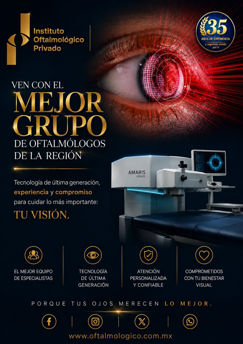 institutooftali's tweet photo. Ven con el grupo de oftalmólogos más destacados de la región, no esperes más. #elmejorequipoparatusojos ##TeEsperamos #saludvisual #900AM #eticaempresarial https://t.co/FGqXthjByN
