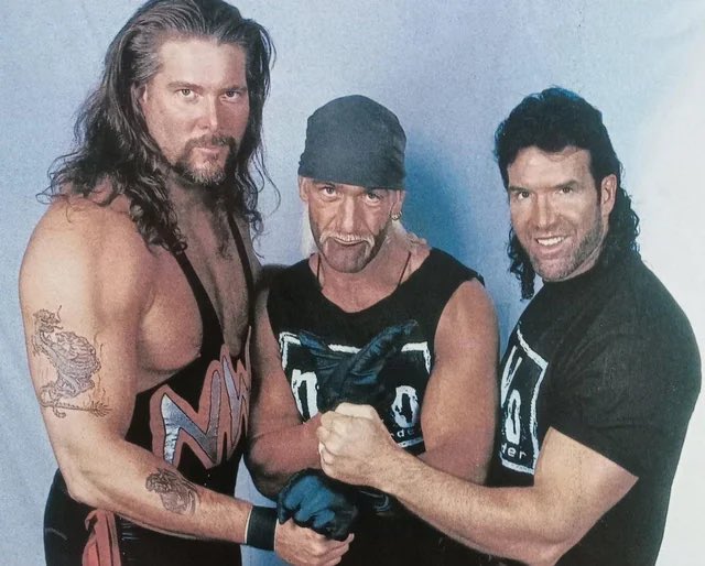 HorrorMovieBBQ's tweet photo. 30 years since everything changed.

The nWo changed the game forever. They were the baddest, they were the coolest, they were exactly what pro wrestling needed. https://t.co/N0OrjtvTwq