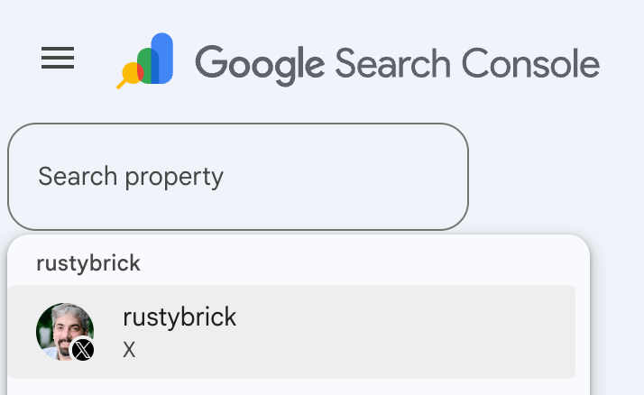 rustybrick's tweet photo. Google Search Console social and video content performance in Google Search for Instagram, TikTok, X and YouTube https://t.co/s9zMM7WoIH https://t.co/Y9BRClrmII
