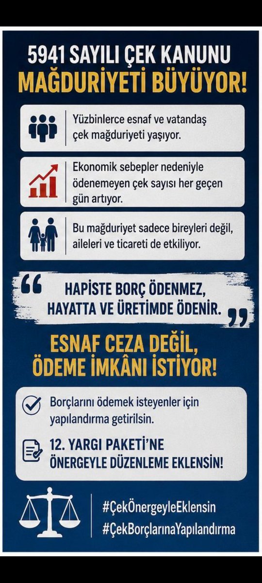 Burcin7m's tweet photo. @Akparti BORCUNU KAPATMAK İSTEYEN BİNLERCE ESNAF, EKONOMİK HAYATA DÖNMEK VE ÇALIŞARAK ÖDEMEK İSTİYOR.
#ÇekÖnergeyleEklensin
#ÇekBorçlarınaYapılandırma @Akparti https://t.co/GCtF1o9NrO