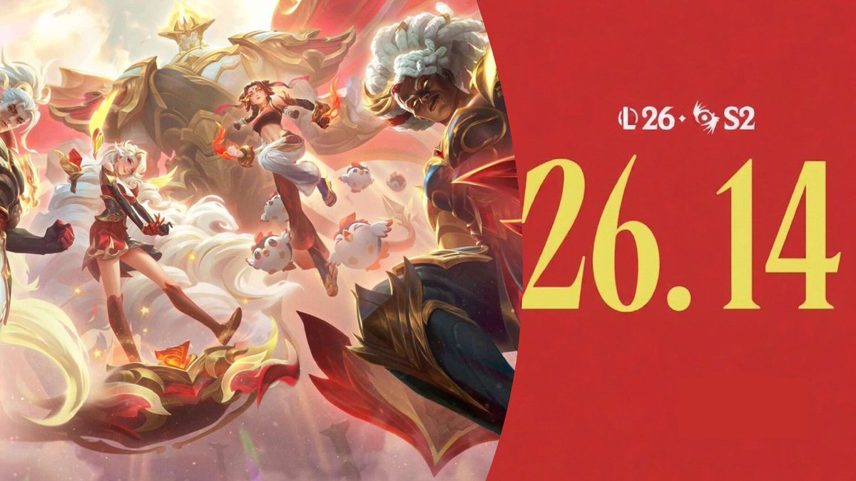 PichujpLi1y's tweet photo. 【LoL パッチ26.14 プレビュー】

🟢 バフ
・アジール（不具合修正）
・ブランド（ジャングル）
・コーキ
・モルデカイザー
・ナミ
・ユナラ

🔴 ナーフ
・ガレン
・ジェイス
・ロケット
・セナ
・セラフィーン

■ 調整
・ナサス
　└ ジャングルはナーフ、トップはバフ

🟢 システムバフ
・ブルーバフ

🔴 システムナーフ
・ヘクステック・ロケットベルト
・不滅の道（不滅の道のミッドクエスト強化）
・Jack of All Trades（ルーン）