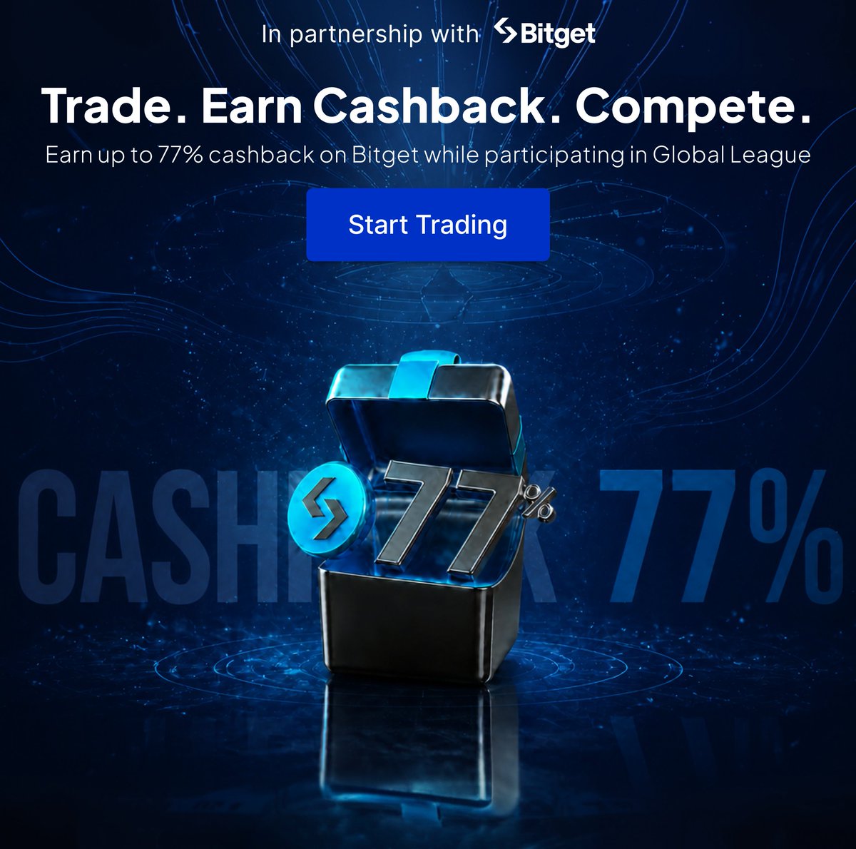 TetherMax's tweet photo. 🏆 Global League D-1

Tomorrow, the competition begins.

Trade on Bitget, earn cashback, and compete for your share of the prize pool.

💰 Up to 77% Cashback

🏆 10,000 USDT Prize Pool

👉 Join now: https://t.co/vB2MBjLfCO

#GlobalLeague #Bitget #CryptoTrading #CryptoRewards #TradingCompetition #Cashback #TetherMax