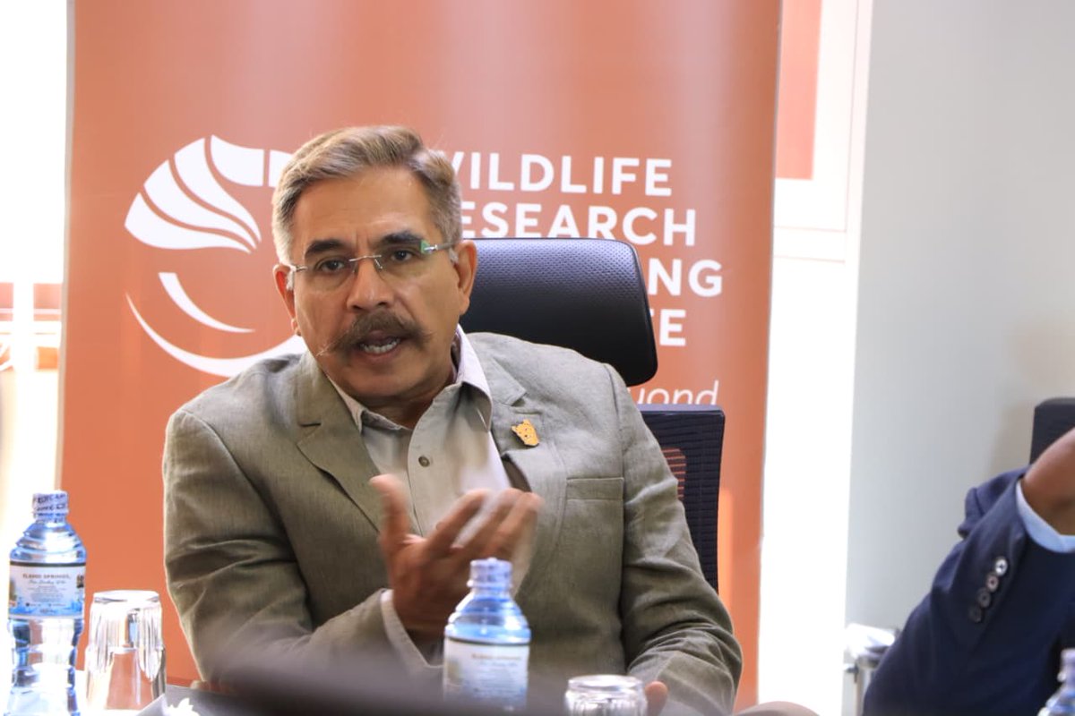 WRTIKenya's tweet photo. Renowned wildlife scientists Prof. Y.V. Jhala, the former Dean of the Wildlife Institute of India and currently an INSA Senior Scientist at the National Centre for Biological Sciences (NCBS), Bengaluru and Prof. Dr. Stotra Chakrabarti, a lecturer at the University of Minnesota and lead of the Tsavo Simba Project, today, paid a courtesy call to the Director, Dr. Patrick Omondi.

The discussions aimed at strengthening scientific collaboration and advancing wildlife conservation research in the country.

During the meeting, Prof. Jhala delivered a presentation highlighting decades of groundbreaking work in wildlife science, with a focus on large carnivore ecology, wildlife population monitoring and long-term ecological research. 

Drawing from his extensive experience studying tigers, Asiatic lions, wolves, hyenas, snow leopards and cheetahs, he underscored the critical role of science in guiding effective wildlife management and conservation decisions.

The meeting also featured a progress update by Prof. Chakrabarti on the Tsavo Simba Project, the Institute's flagship lion research initiative, which recently marked one year since its launch.

The project has generated valuable scientific data on lion behaviour, movement and ecology within the Tsavo ecosystem, providing critical evidence to support conservation planning and long-term management of the species.

Speaking during the meeting, Dr. Omondi commended  Prof. Jhala's outstanding contribution to global wildlife research and conservation. 

He also applauded the Tsavo Simba Project team for the significant milestones achieved over the past year, noting that the research continues to deepen scientific understanding of lion ecology in one of Africa's most important wildlife landscapes.

Dr. Omondi further expressed the Institute's commitment to strengthening partnerships with leading scientists and research institutions, exploring future collaboration with Prof. Jhala in wildlife research, scientific exchange and capacity building.

Also present were the Head of the Southern Savannah Landscape, Dr. Fredrick Lala; Head of Research and Innovation  Dr Francis Gakuya,  Head of Research Permitting and Compliance, Dr. Vincent Obanda; Principal Research Scientists, Dr Joseph Mukeka and Bernard Ngoru.