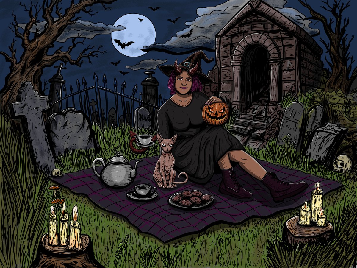 ShigorBirdman's tweet photo. A friend sent me her picture witch a request "make me a witch" https://t.co/B0NwCmwFr0