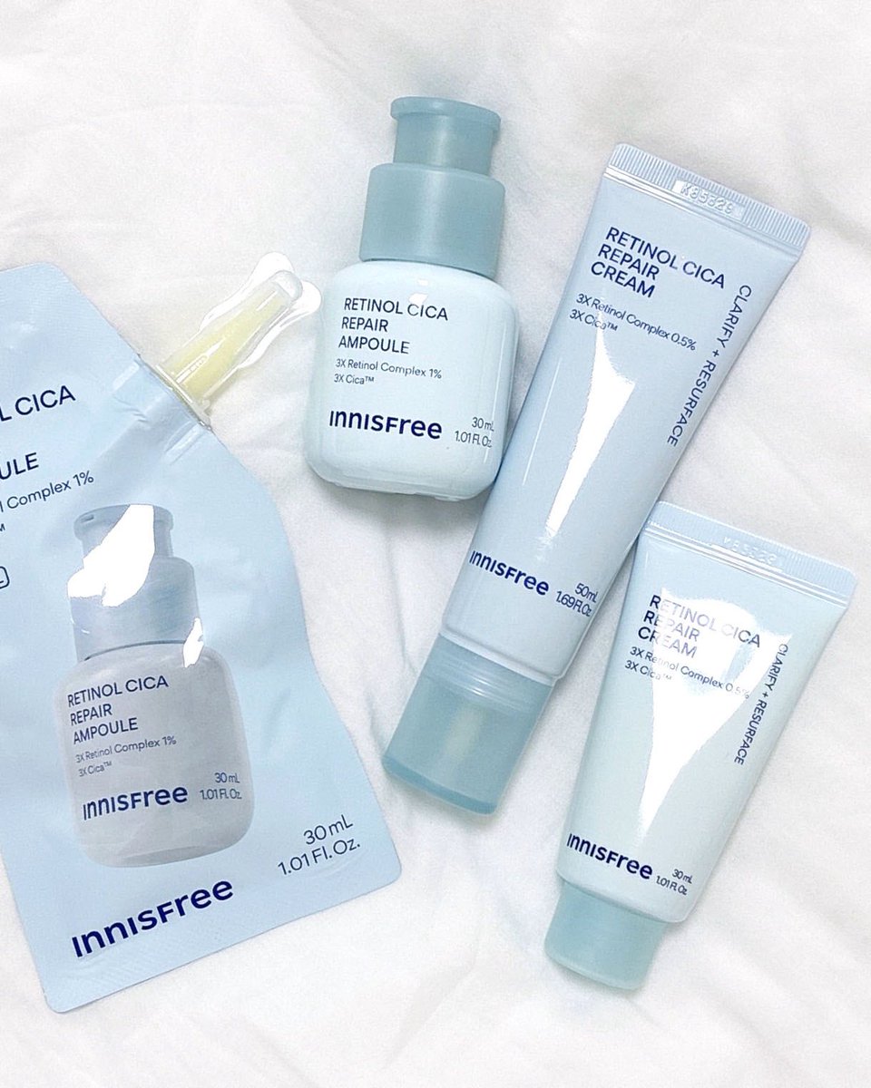 sunsallyy's tweet photo. #광고 #RT이벤트 @innisfree_kr

RT 추첨 3분께 #이니스프리 #레티놀시카모공흔적앰플 기획세트를 선물로 보내드려요 🩵
(당발 7/17)

1등¹  레티놀 이니스프리 레티놀 시카 앰플이 더 강력하게 업그레이드되었어요! 
요즘 모공이 커지고 너무 잘 보여서 고민이었는데 레티놀 시카 모공 흔적 앰플을 사용한 덕분에 모공 부위 피부가 엄청 매끈해져서 모공 고민 한 번에 해결됐어요..✨

타래로 이어서 자세히 보여드릴게요!