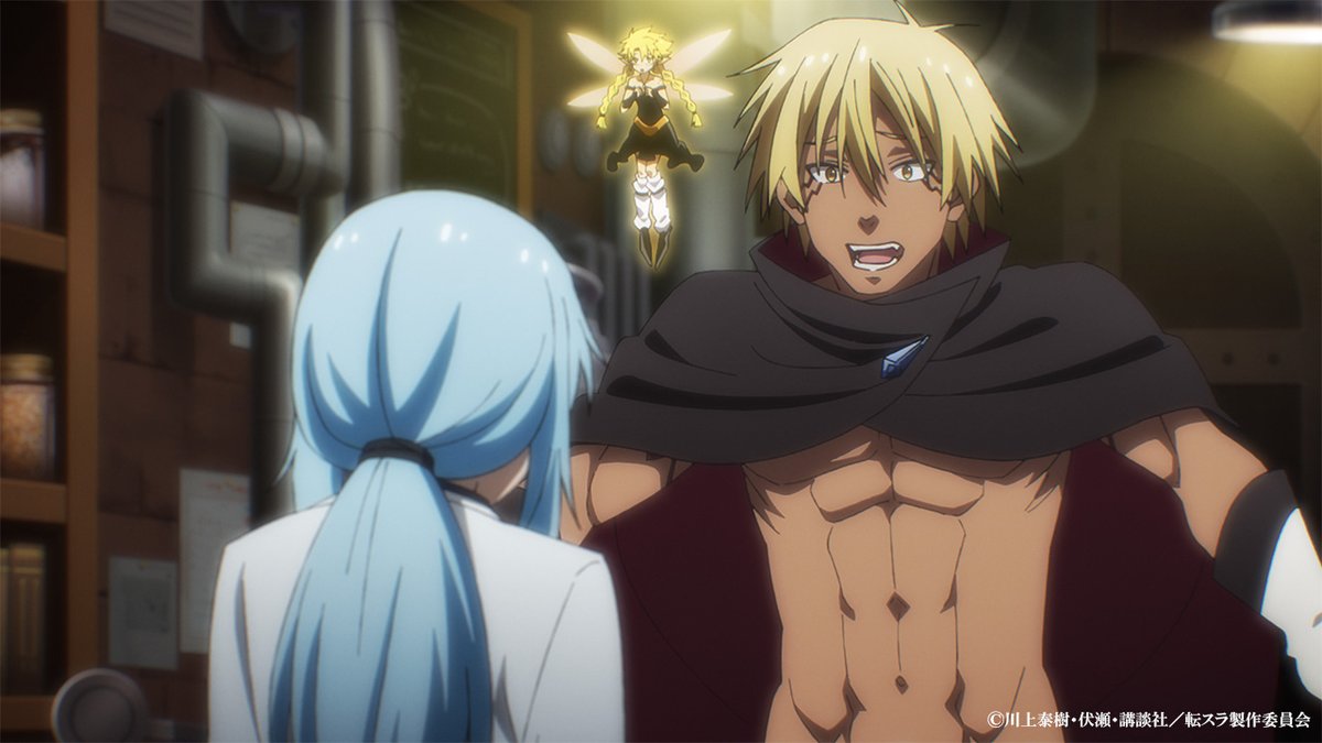 ten_sura_anime's tweet photo. 📢放送まであと3⃣0⃣分

前回のおさらい📖
▼ ………………………………………
ディアブロから頼まれた依代の作成に
本腰を入れるリムル。
しかし、あまりの数の多さに、
研究室の人手不足が深刻となっていた。

そんな時、魔王ギィから魔王ディーノの
面倒を押し付けられることに。
ディーノを研究室に雇い、
依代の作成を続ける一行。
すると、ヴェルドラが自分も助手が
欲しいと言い出して……。
………………………………………
⚡この後の放送もお楽しみに⚡

#転スラ #いっしょに転スラ