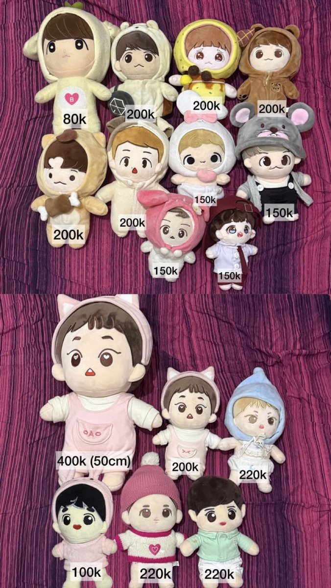 treasuregajaa's tweet photo. wts want to sell 
baekhyun, xiumin, d.o, chanyeol, exo doll 
shopee✅ ww✅ 
ready ina, dm for order✨

tag xiumin suho sehun baekhyun kyungsoo chen kai chanyeol exo doll boneka ruya king minni babyboo pc photocard https://t.co/zhT62uK4D7