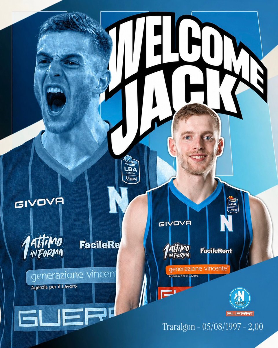 basket_napoli's tweet photo. 𝗔𝗥𝗥𝗜𝗩𝗔 𝗝𝗔𝗖𝗞 𝗪𝗛𝗜𝗧𝗘 ✍🏼

Nato in Australia nel 1997, White è un’ala di 200 centimetri, nell’ultima stagione al Mersin. Vanta un anello NBA avendo fatto parte del roster dei Nuggets nel 2022-2023.

🔗 Scopri di più su https://t.co/7vI7aR1e15

#GuerriNapoli 💙 https://t.co/8V6G3R0SSJ