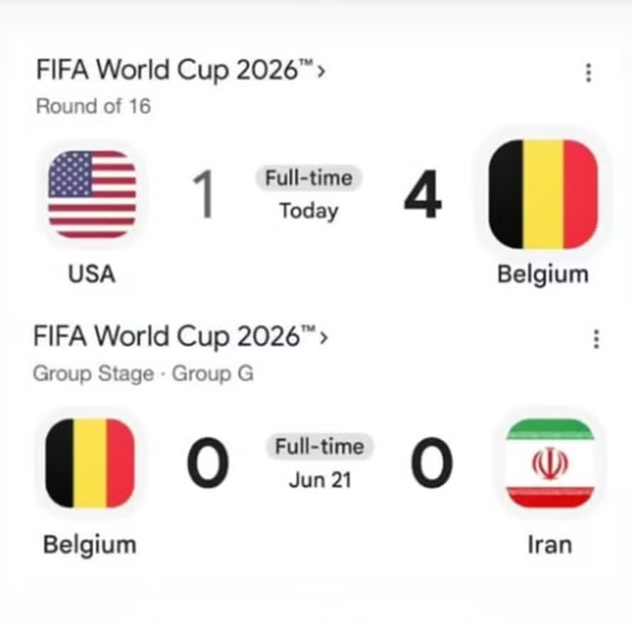 BlogdoNoblat's tweet photo. Irã ironiza eliminação dos Estados Unidos para a Bélgica na Copa: 'Derrota humilhante da política para o futebol'. Federação iraniana também postou uma foto com o empate contra os belgas neste Mundial https://t.co/dXEHw76nTT