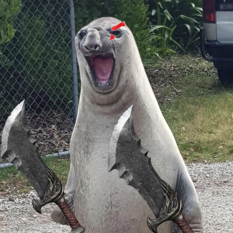 jonzzy's tweet photo. it's official, Neil the Seal is a badass https://t.co/6Q63Qnefl0