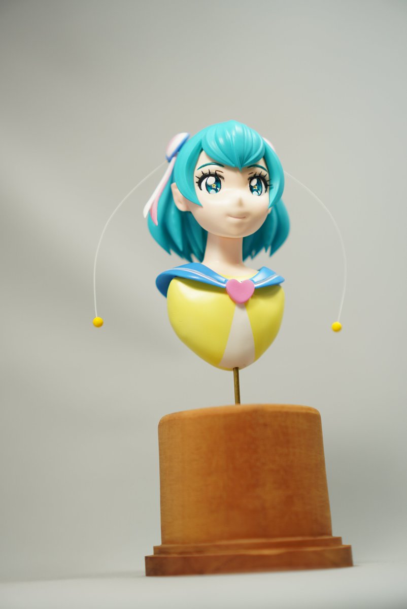 Daisuki2011J's tweet photo. 今年は新作ある　羽衣ララ　胸像
PCで3Dモデリングした物を3Dプリンターで出力
塗装組み立てしました
#キュアミルキー生誕祭2026 https://t.co/s3fg0OqrIw