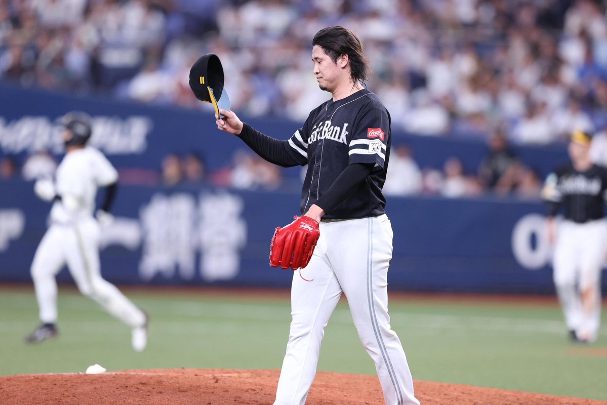 takafullc2's tweet photo. ラストプレーは、周東佑京選手による好捕でした！！！！！

photo by Kazutaka Kuriki📷 https://t.co/FgUjliagQI