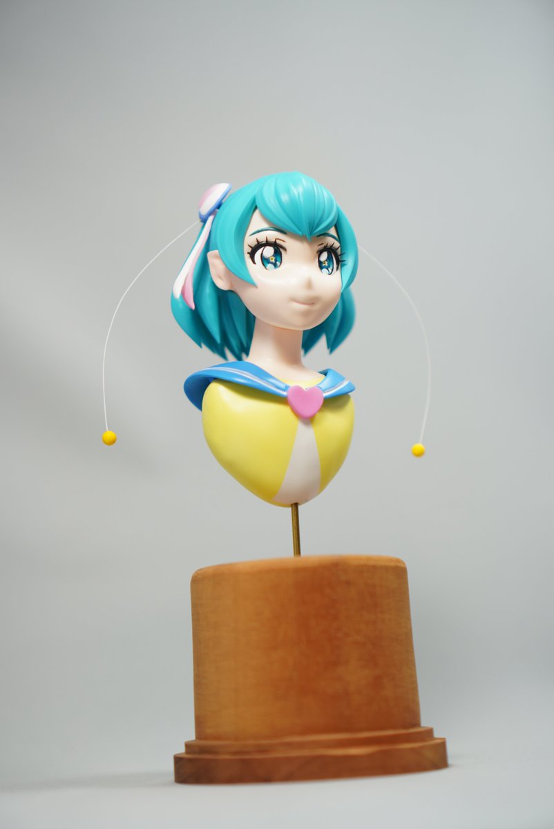 Daisuki2011J's tweet photo. 今年は新作ある　羽衣ララ　胸像
PCで3Dモデリングした物を3Dプリンターで出力
塗装組み立てしました
#キュアミルキー生誕祭2026 https://t.co/s3fg0OqrIw
