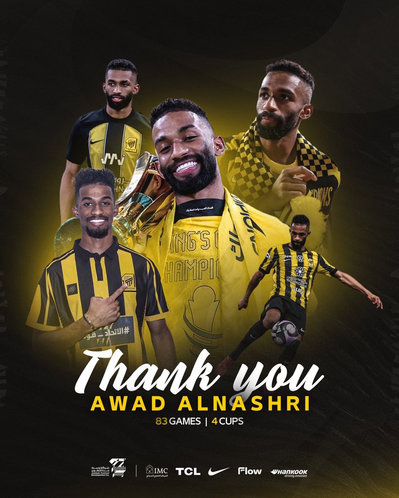centr_sa's tweet photo. 🚨🚨| عاجل — رسمياً :

يعلن نادي #الاتحاد مغادرة لاعبيه "عوض الناشري - عبدالعزيز البيشي" عن صفوف الفريق ⚫️🟡

#الاتحاد | #ittihad https://t.co/TtFlEcKNLT