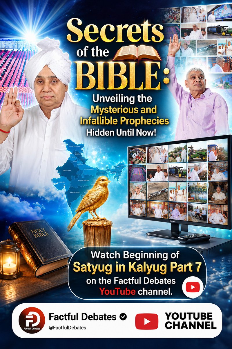 GabbuParmar's tweet photo. #IndiaWillBecomeTheGoldenBird
Secrets of the BIBLE:

Unveiling the Mysterious and Infallible Prophecies Hidden Until Now!
Factful Debates YtChannel
⤵️
https://t.co/d1ftw1etNM https://t.co/R3fHxcSpu3