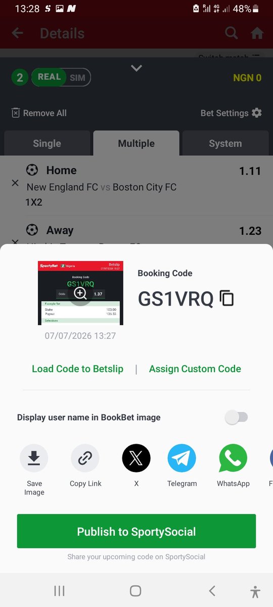 jpholdings2's tweet photo. Just 4 higher stakers like Davido Adeleke! Bet 2million and tnk me later. Its a sure game today 7/7/'26 https://t.co/2nsqON4rOq