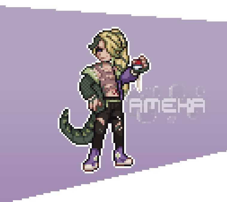 DoomedAme's tweet photo. Ceri Lokison's Pokémon Trainer Front Sprites https://t.co/2PCuKo3IuU