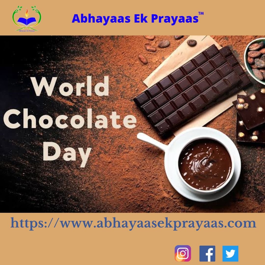 ek_prayaas's tweet photo. Happy #WorldChocolateDay! 🍫 
July 7 = excuse to eat chocolate guilt-free. From dark to milk, truffles to brownies, celebrate the cocoa magic that fixes bad days. Life’s short. Have dessert first. Tag your chocoholic partner! #ChocolateDay #TreatYourself https://t.co/D0ZzAvqqLC