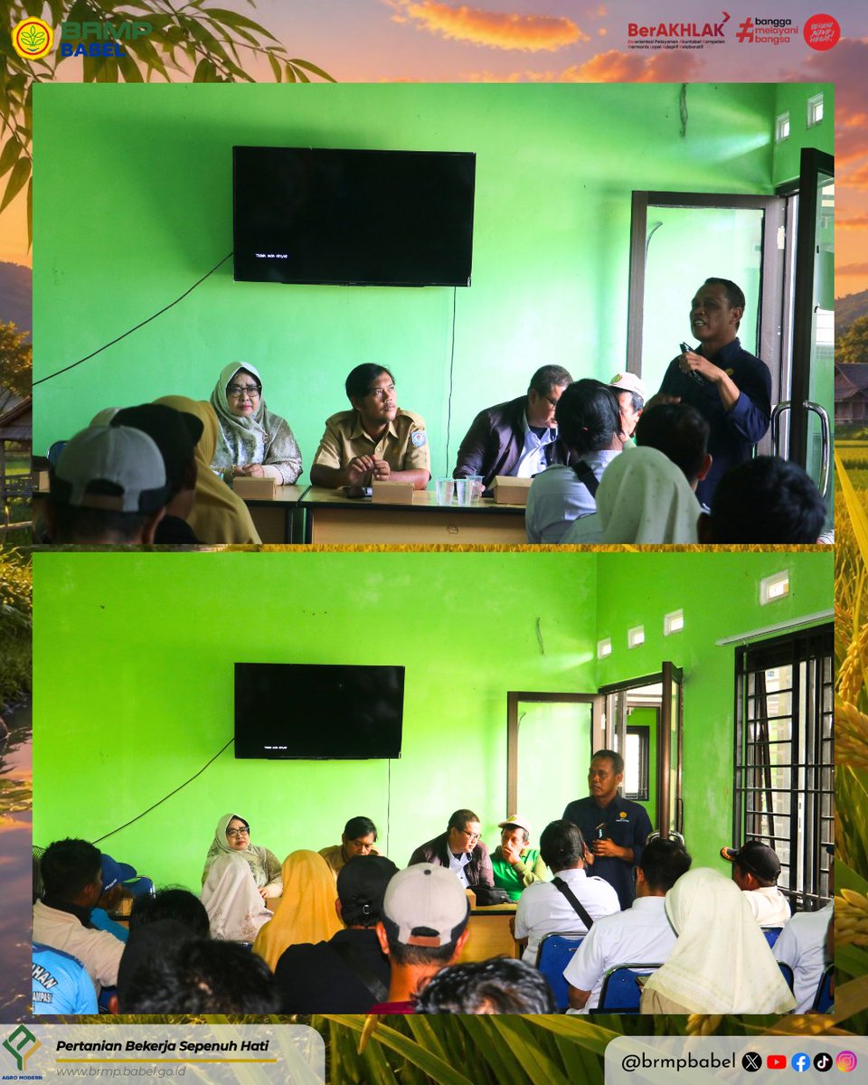 brmpbabel's tweet photo. Bangka Selatan, 7 Juli 2026 – Balai Besar Penerapan Modernisasi Pertanian Kepulauan Bangka Belitung menggelar Sosialisasi Pertanian Modern – Advanced Agriculture System (PM-AAS) di Balai Penyuluhan Pertanian (BPP) Rias, Kecamatan Toboali, Kabupaten Bangka Selatan, Selasa (7/7). https://t.co/vOnzcBckXL