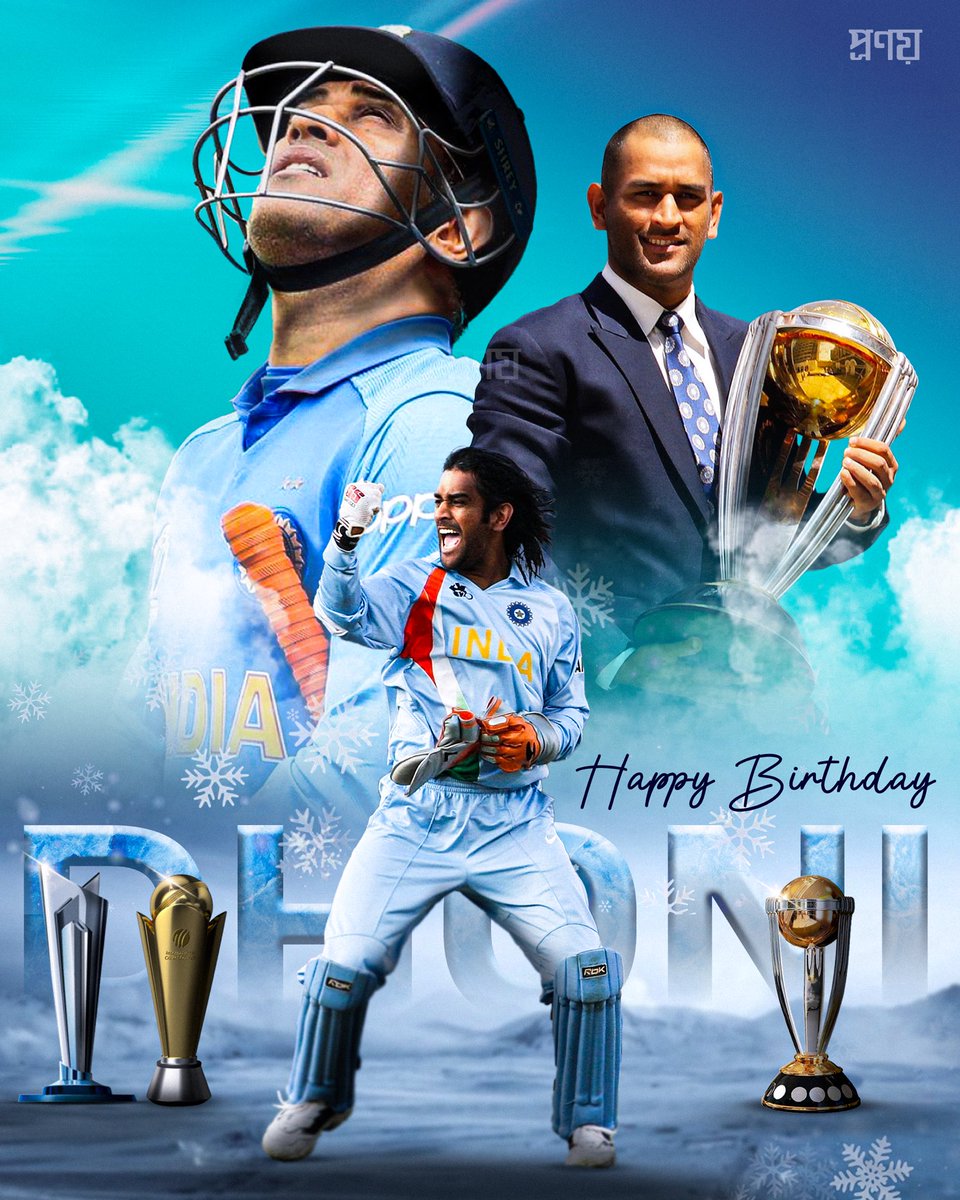 AnkanBasak98's tweet photo. Happy Birthday to the man who redefined leadership, inspired millions, and gave us countless unforgettable moments..💙

Greatness isn't just about lifting trophies. It's about earning the respect of teammates, rivals, and millions of fans.. A true Leader…
#HappyBirthdayDhoni https://t.co/fr1I9xKGPh