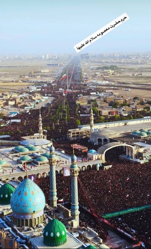 M_gorji2's tweet photo. توی جمکران برات نماز میخوندند 
بعد پشت بلندگو اعلام کردند 
نماز تا حرم حضرت معصومه (ع) وصله...

الله اکبر از این عزت
#رهبر_شهید https://t.co/ueYC1UfFgz