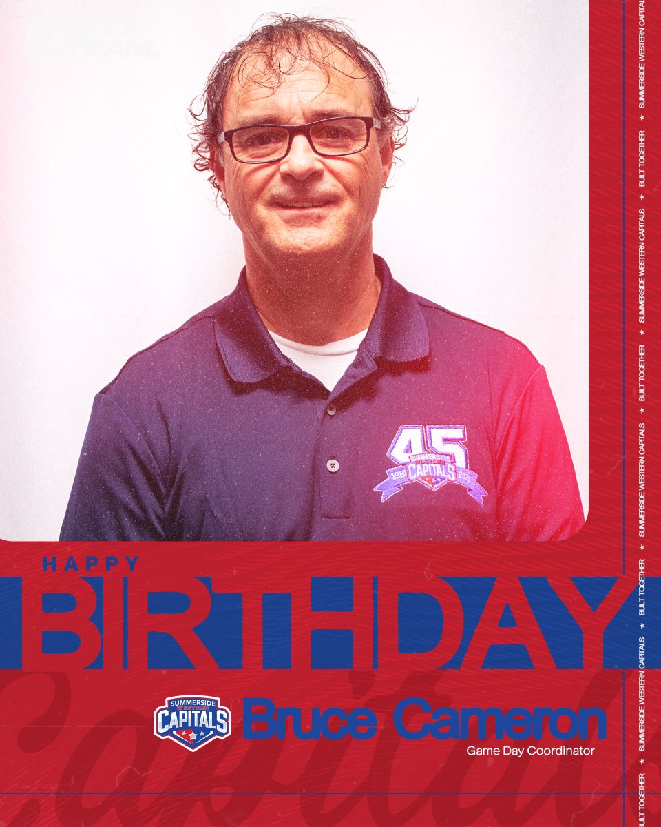 SsideCapitals's tweet photo. πHappy Birthday to our Game Day Coordinator, Bruce Cameron! π
Bruce plays a key role behind the scenes in making every game day a success, helping create the experience that Caps fans know and love at Credit Union Place.
π₯³ Happy Birthday, Bruce!
#OurCityOurTeam https://t.co/rZciyD1XcX
