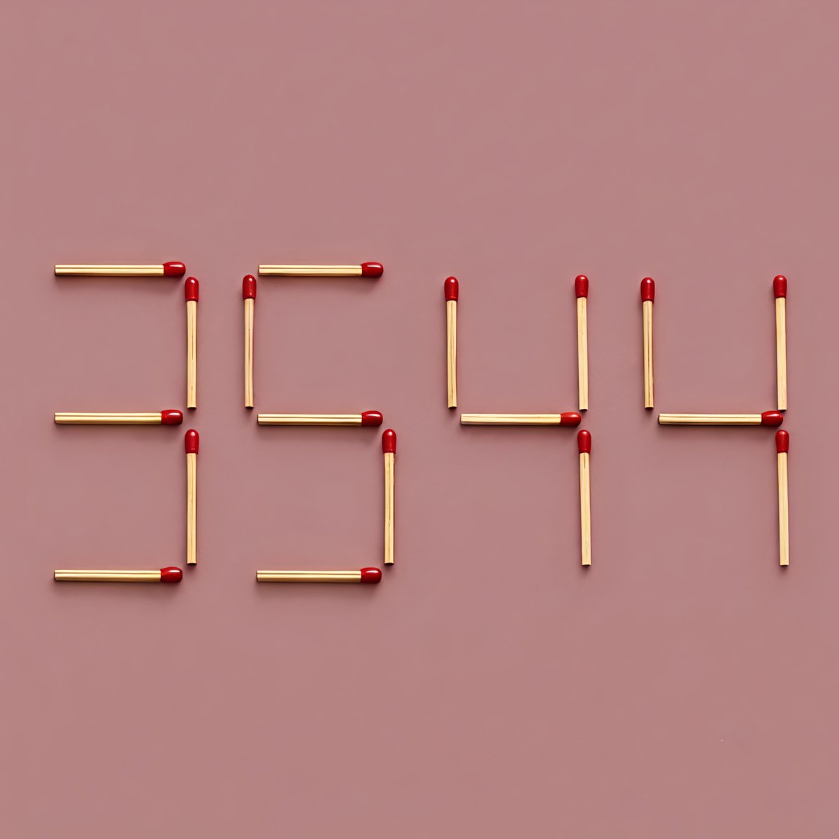 farman4x's tweet photo. Can you make a number greater than 3544 by moving only 2 matchsticks? 👀

Only 0.10% will succeed? https://t.co/QdRZ0nqyhq