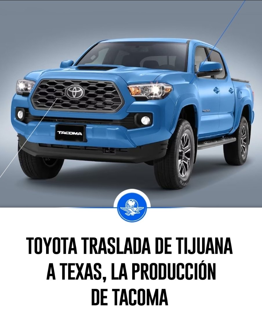 Melissa_Bely's tweet photo. ¡Boooom!

No solo es Toyota.

También General Motors, Mercedes-Benz y Ford necesitan certidumbre para continuar en México.

Lean a Mario Maldonado.

👇

"La decisión de Toyota de trasladar a Texas parte de la producción de la pickup Tacoma que hoy ensambla en su planta de Tijuana, acompañada de una inversión de 3 mil 600 millones de dólares y la creación de 2 mil empleos, representa el primer gran movimiento de una armadora global después de que Estados Unidos confirmó que el T-MEC ya no tendrá una renovación automática de 16 años y entrará en un esquema de revisiones periódicas. 

La empresa mantendrá la producción del modelo en Guanajuato y aseguró que continuará operando en México, pero el mensaje para la industria es que algunas inversiones van a alinearse con la nueva política industrial impulsada por Donald Trump.

Por su parte, el secretario de Economía, Marcelo Ebrard, anunció que viajará esta semana a Washington para preparar la siguiente ronda de conversaciones de la revisión del T-MEC. 

Dijo que estará “representando los intereses de México” en una negociación que definirá buena parte del futuro de la industria automotriz nacional y de las inversiones que permanecen en el país o migran hacia Estados Unidos.

El sector automotriz representa más de 1.1 billones de pesos del PIB nacional; México es el séptimo productor mundial de vehículos, el sexto exportador y el cuarto fabricante global de autopartes. 

Más de 83% de los vehículos ensamblados en el país se exportan y casi nueve de cada diez tienen como destino Estados Unidos o Canadá. 

La revisión del T-MEC definirá buena parte del futuro de esa industria.

General Motors ya advirtió que el volumen de producción que mantendrá en México dependerá del resultado de la negociación comercial. 

Ford ha insistido en que necesita certidumbre para planear inversiones de largo plazo

Nissan cerró recientemente su histórica planta de Jiutepec, Morelos.

Mercedes-Benz dejó de producir en Aguascalientes en medio de un entorno comercial cada vez más incierto. 

Ninguna de esas decisiones puede analizarse ya de forma aislada.

Trump busca que en la revisión del T-MEC se eleve el contenido regional de los vehículos de 75% a 82% y se exija que al menos la mitad del valor de cada automóvil provenga de Estados Unidos."