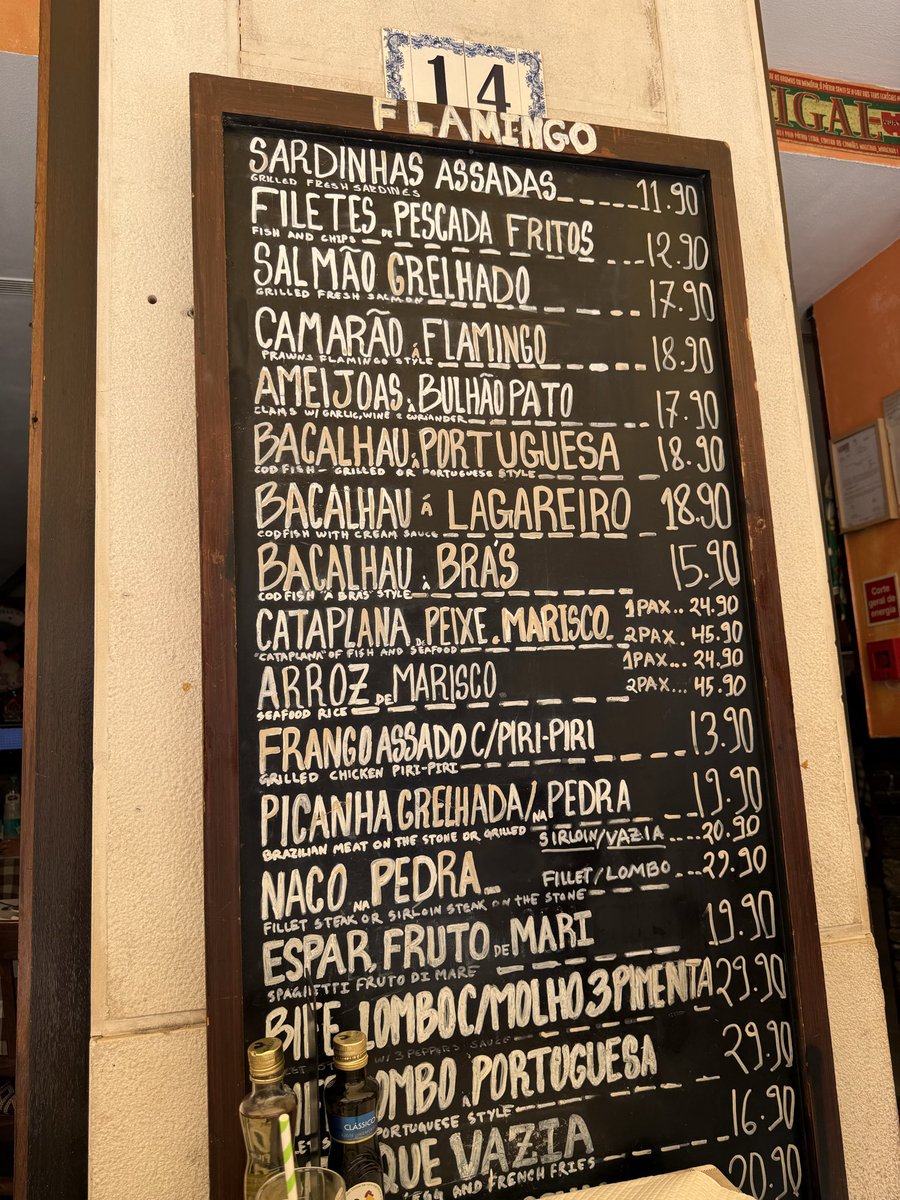 MarcosMorS's tweet photo. Lisbon local Restaurant prices
fresh fish
Good or not? https://t.co/xsbuqlhCuM