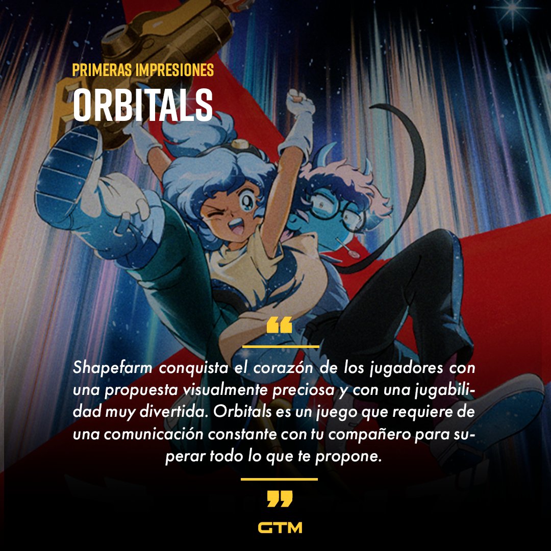 GamesTribune's tweet photo. ✨¡Ya hemos jugado a ORBITALS!

Probamos (¡en cooperativo, por supuesto!) la nueva propuesta de Shapefarm y salimos con una sonrisa de oreja a oreja. ¡Qué buena pinta!

✍️¡Muy pronto os contamos más en la revista! https://t.co/Ir3cqIvK6E