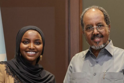 JRobFromMN's tweet photo. Its way past time to shut down the "refugee" immigration program

Nadia Muhammed comes into the country as a "refugee" demanding protections from the evils of Somalia.

She refuses to assimilate, gets free welfare/education and becomes a mayor

She then rubs the scam in American's Faces by heading back to Somalia...you know the place that she was fearful for her life so she had to flee and come to America

And she tops it off by telling us how great Somalia is and how Awful America is

Shut down these programs and DEPORT THEM ALL