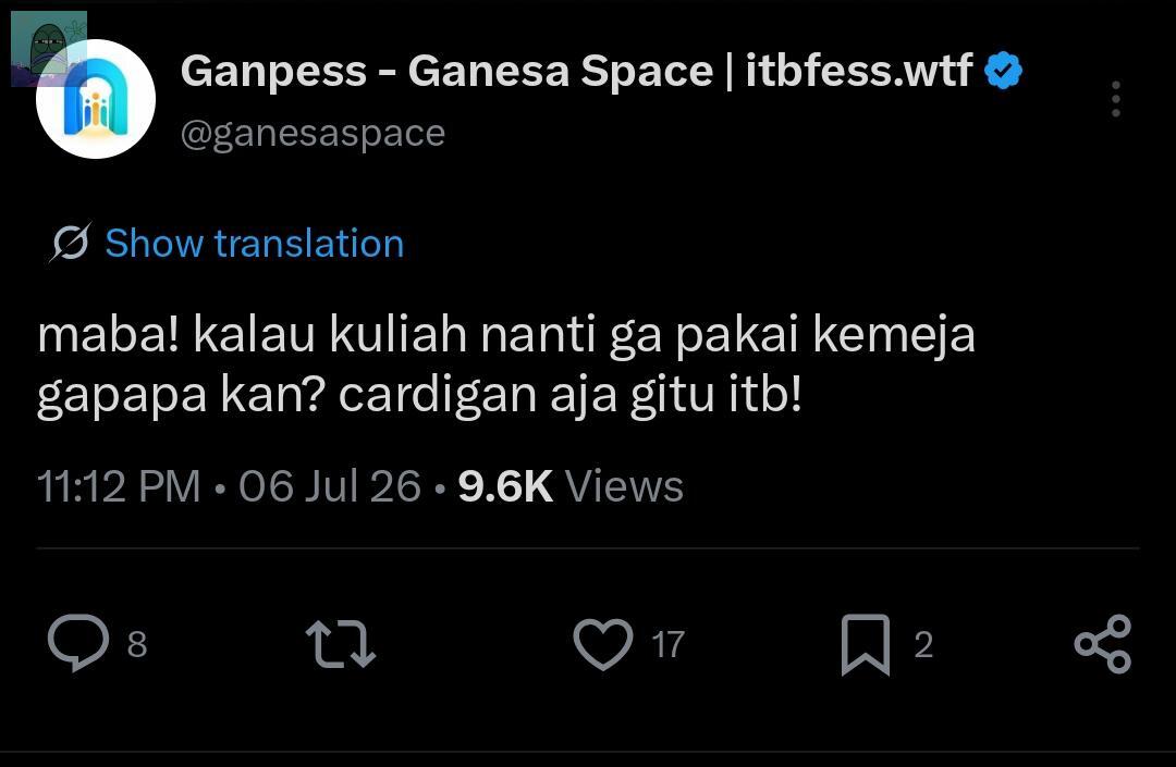 tanyakanrl's tweet photo. 💚 
Sekelas ITB kok gatau etika kuliah, masa kuliah gapake kemeja, cuma pake kardigan. Mana ada yg bilang biasa cuma pake kaos lah, pake crocs lah, pake sendal lah. Gasopan banget, gapunya adab

Gitu kali ya kira² kalimat julid dari non ITB yg suka sensi sama anak ITB https://t.co/bxkIp6h43h
