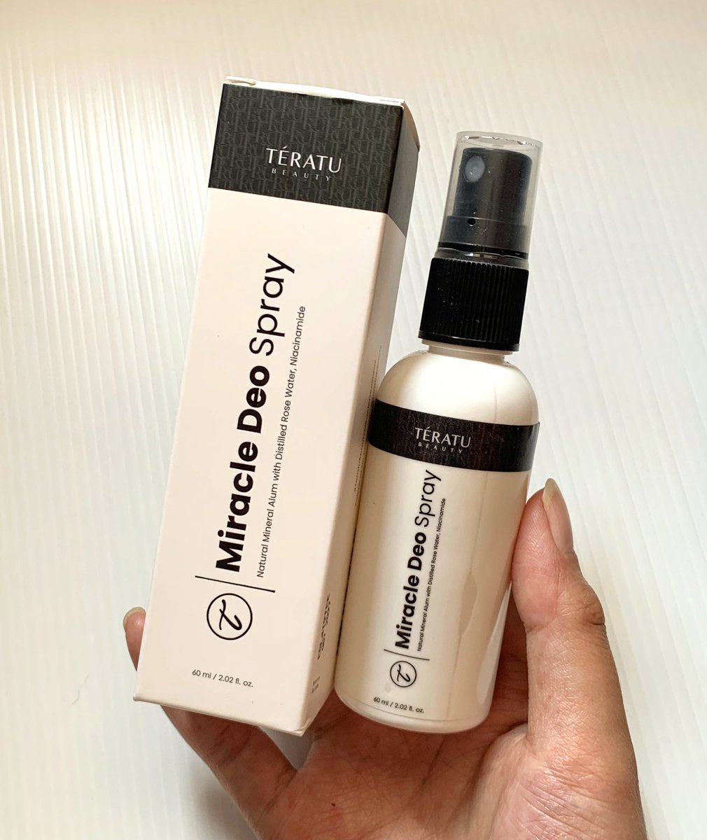 moonlightshasaa's tweet photo. buat yang lagi bingung cari deodorant yang bisa nahan keringat dan bau seharian 🌬

cobain deh Teratu Miracle Deo Spray ✨ formulanya ringan, no white cast, nggak lengket, dan tinggal spray aja sebelum aktivitas https://t.co/tBjq5SsMvw