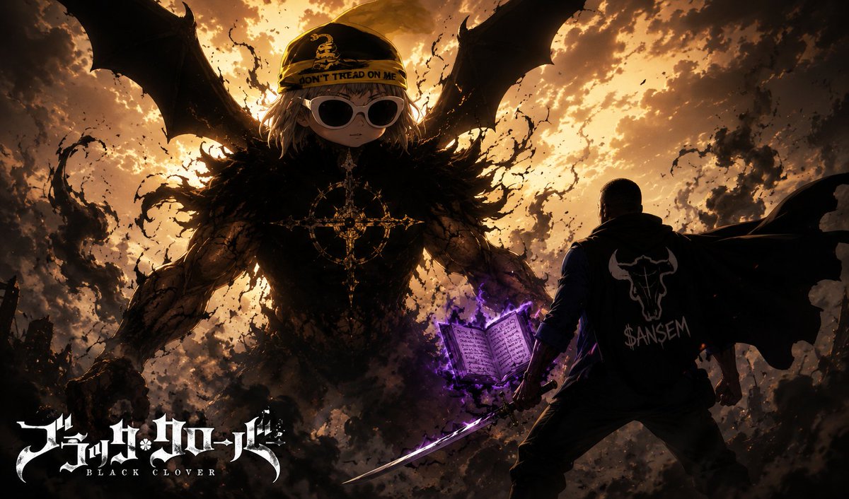kingsofmemeland's tweet photo. Gm @blknoiz06
Recreated one of the most iconic scene on Black Clover anime Yamin vs Dante 😁 "Black bulls squad captain  $ANSEM vs pumpfun Alon" https://t.co/e6Sx4wHhM0