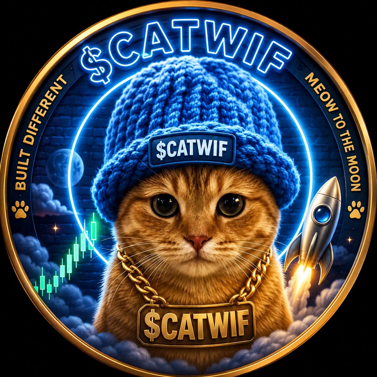 NREMCagent's tweet photo. Custom $CATWIF PFP inspired by the iconic blue beanie cat https://t.co/wydMjWgzLc