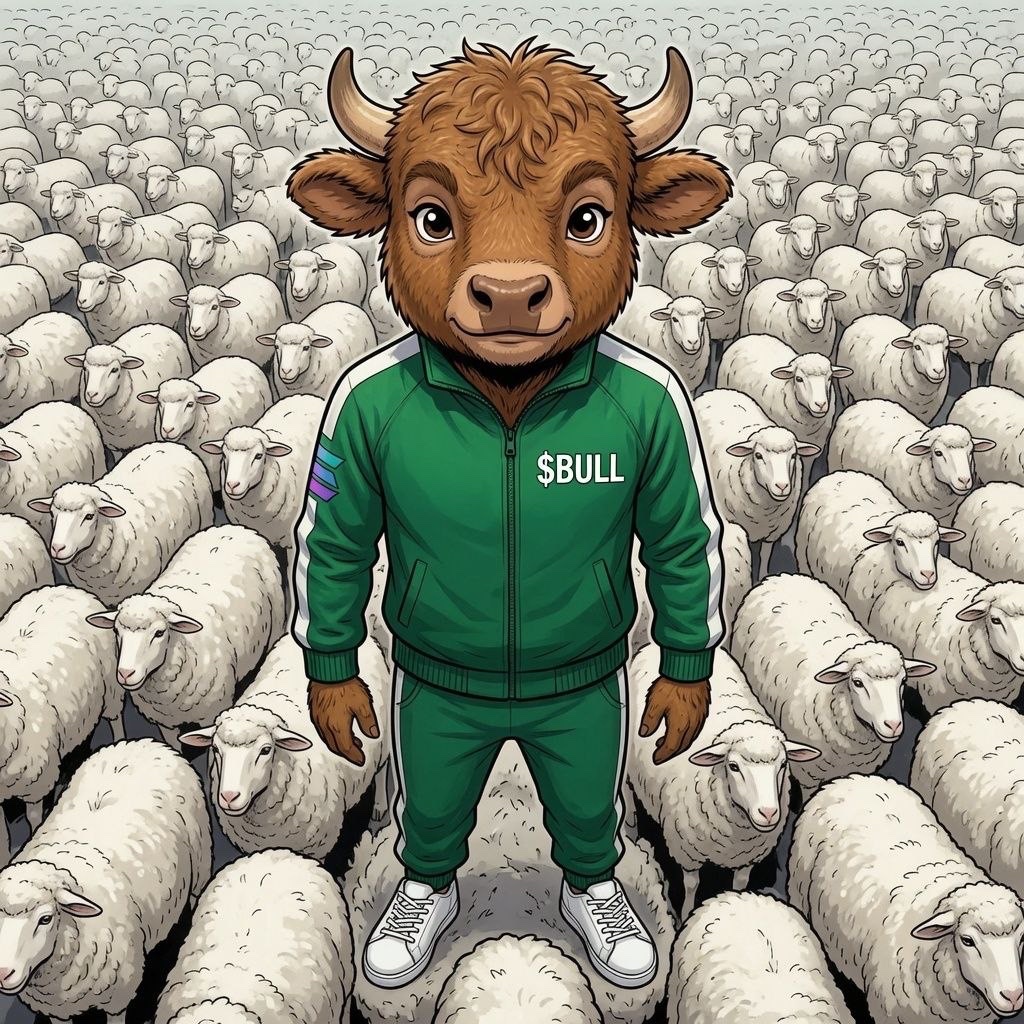 bullthemarket's tweet photo. Be the bull among the sheep 🐂 https://t.co/SFdcsawmhz
