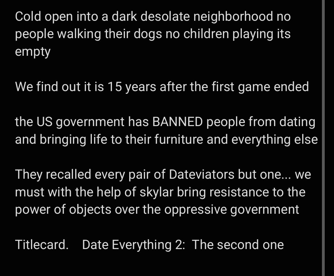 Houseofcards910's tweet photo. Date everything sequel idea, @DateEverything hire me https://t.co/vdUNGUjf2k