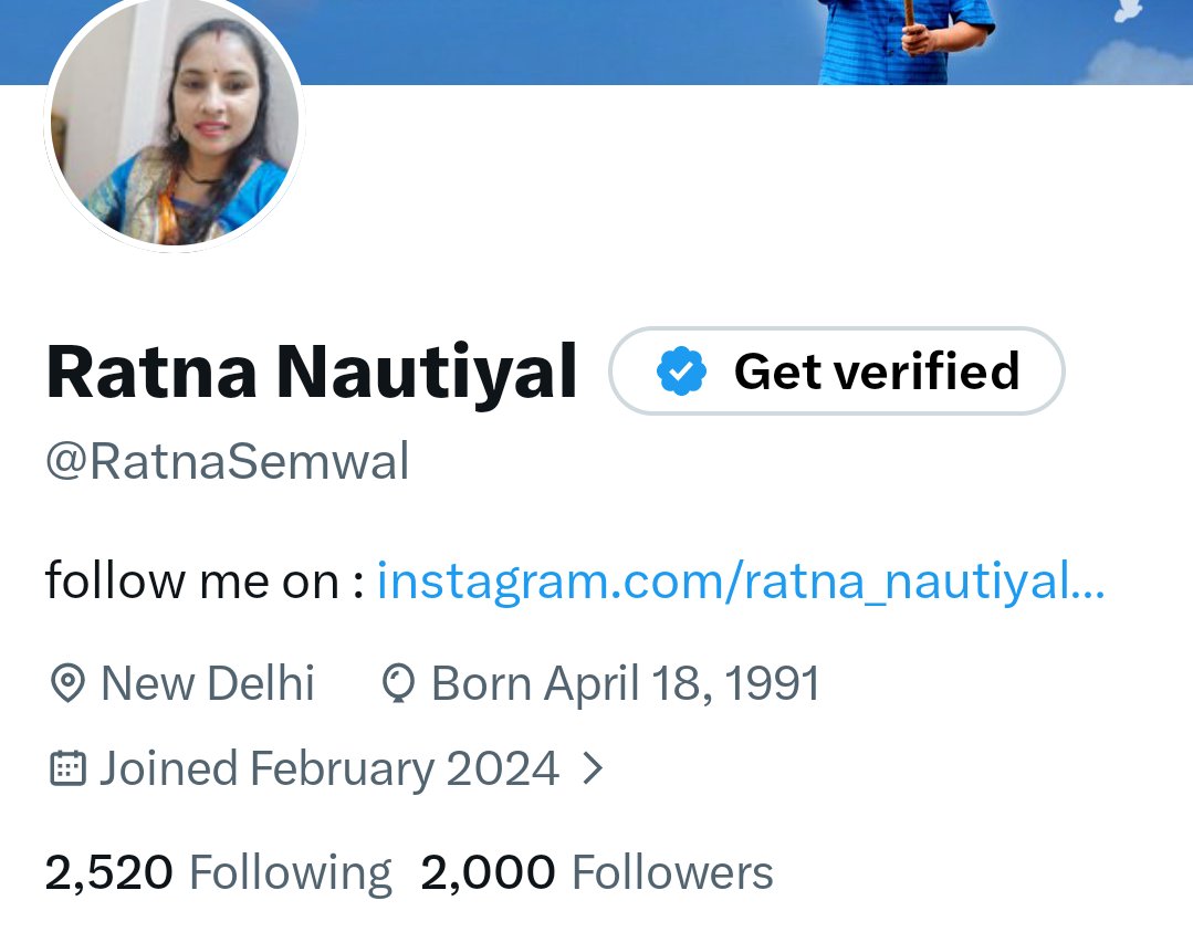 RatnaSemwal's tweet photo. 😊 बहुत खुशी का पल! 😊 
आप सभी की प्यार, और लगातार सपोर्ट की वजह से 2000 फॉलोअर्स पूरे कर लिए हैं! X के सभी प्यारे मित्रों को दिल से बहुत-बहुत धन्यवाद। आपने हमेशा मोटिवेट किया, सपोर्ट किया और बिना शर्त साथ दिया।
ये सब आपकी वजह से ही संभव हुआ है।
आप सभी का बहुत-बहुत शुक्रिया!🙏🏻 https://t.co/nYDNk1Znqo