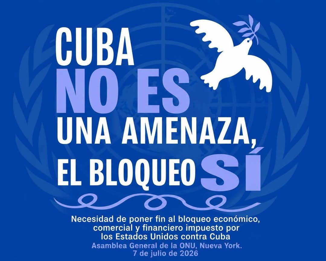 CubaMES's tweet photo. ✊🇨🇺 Cuba es paz y soberanía.

❌ El bloqueo es crimen y genocidio.

#TumbaElBloqueo https://t.co/UdZYJVtJlJ