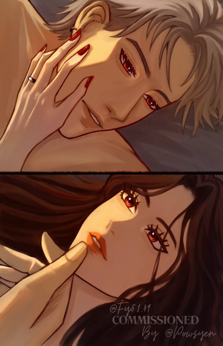 powsyen's tweet photo. “the gaze of love”

your eyes held me long before your hands ever could..

#sylus #loveanddeepspace https://t.co/WZI9w88vuX