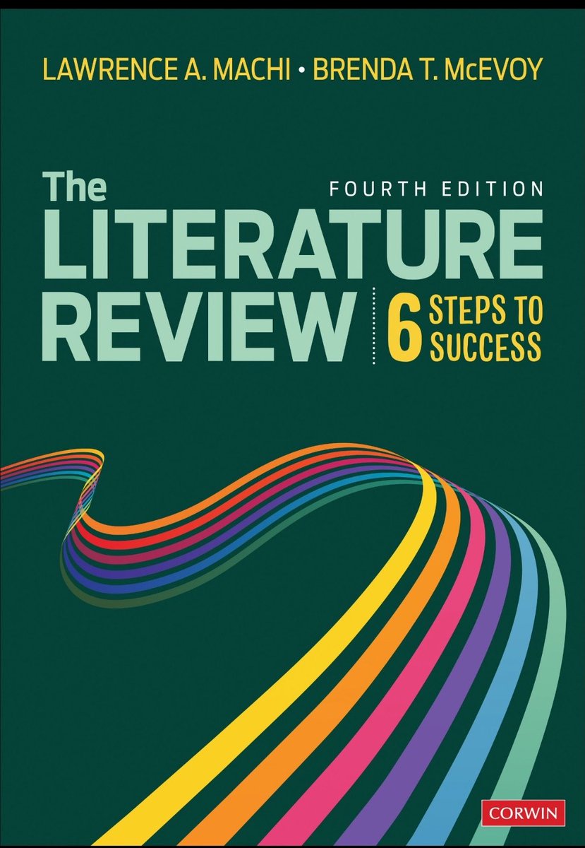 YasirAlruwaili's tweet photo. إذا ناوي تكتب ورقة مراجعة (Literature Review)، فهذا من أفضل الكتب اللي بترشدك صح وما راح يخذلك.

The Literature Review: Six Steps to Success (5th Edition)

سبق واطلعت على النسخة الرابعة، وكانت من أفضل الكتب العملية في هذا المجال. الكتاب لغته بسيطة وسهلة يقسم العمل إلى ست خطوات واضحة، مع أمثلة وتمارين تطبيقية لكل خطوة، تبدأ من اختيار الموضوع، وبناء استراتيجية البحث، وتحليل الدراسات، وتنتهي بكتابة الورقة وتجهيزها للنشر.

مؤخرا في 2025، صدرت النسخة الخامسة، ومن أكثر الإضافات المميزة فيها أنها توضح في كل خطوة كيف تقدر تستفيد من أدوات الذكاء الاصطناعي، مع التأكيد على أخلاقيات استخدامه والمحافظة على النزاهة العلمية، وترك مهمة التفكير النقدي والتحليل مسؤولية الباحث، وليس الذكاء الاصطناعي.

الجمع بين هذا الكتاب والاستخدام الصحيح للذكاء الاصطناعي ممكن يختصر عليك وقت وجهد كبير، ويساعدك تكتب ورقة مراجعة قوية تغطي فجوة بحثية ما انتبه لها غيرك.