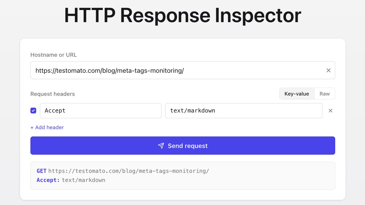 testomatocom's tweet photo. Need to debug failed website monitoring checks? Try our free tool, HTTP Response Inspector.

Make a request to a URL (including custom headers) and see the raw response as it appears to Testomatobot.

Bookmark the inspector here: https://t.co/Ovh1PEaR5v https://t.co/1Q2JKKgLEE