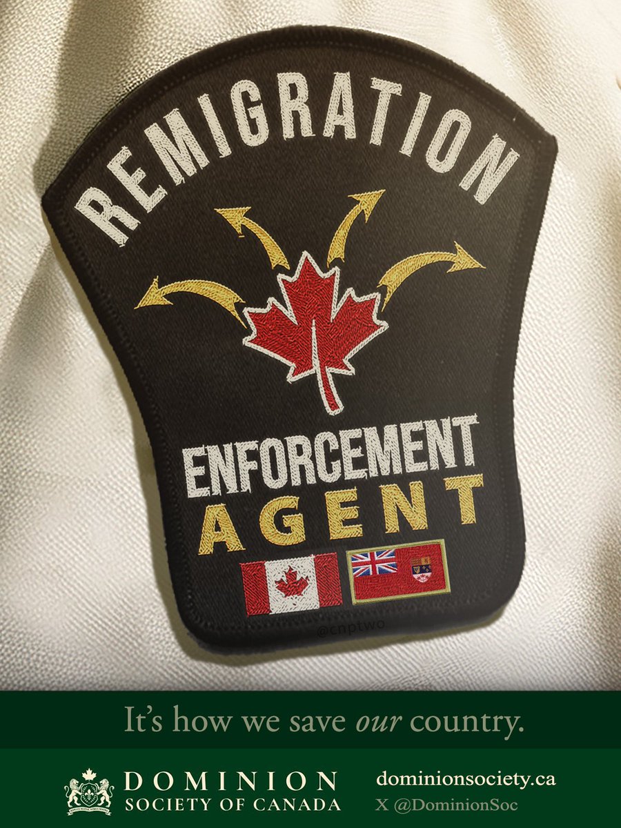 DominionSoc's tweet photo. COMING SOON: The Remigration Enforcement Agency.

Would you join? https://t.co/t4QfltvHWa