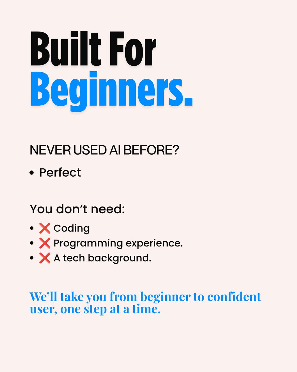 RemoStart's tweet photo. designed to help you apply AI with confidence from day one.

If you’ve been waiting for the right place to start, this is it.

Register today and start building the skills that will keep you relevant in the future of work.
👇👇 https://t.co/I1S25XgoG6