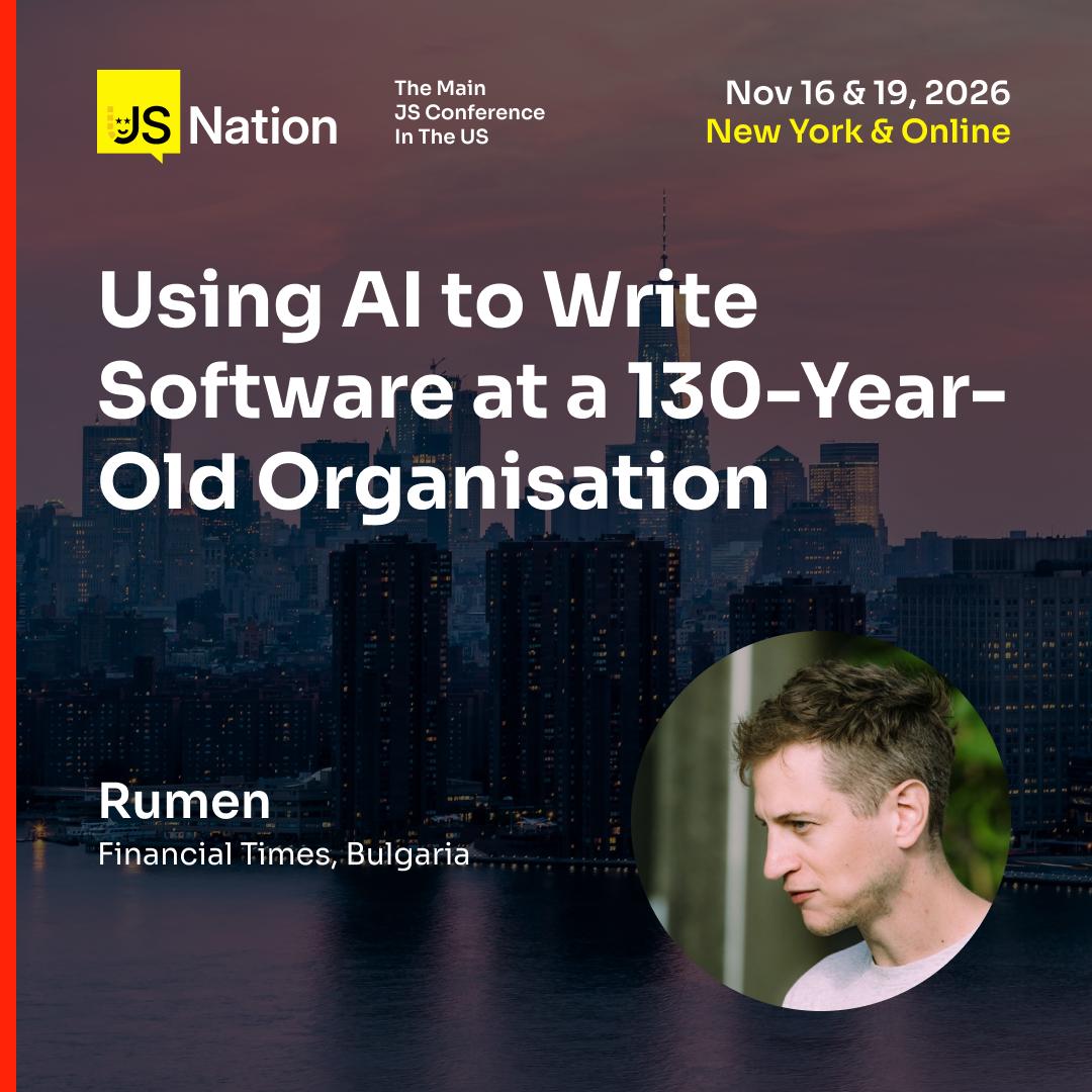 thejsnation's tweet photo. What happens when AI meets a 130-year-old org? 🤖
Legacy systems, complex processes, high reliability expectations — @room_n  shares real lessons from introducing AI-assisted development in a traditional environment: where it accelerates delivery, where it fails, and how to use it responsibly.
📚 Learn more: https://t.co/h5OW7ibAUa