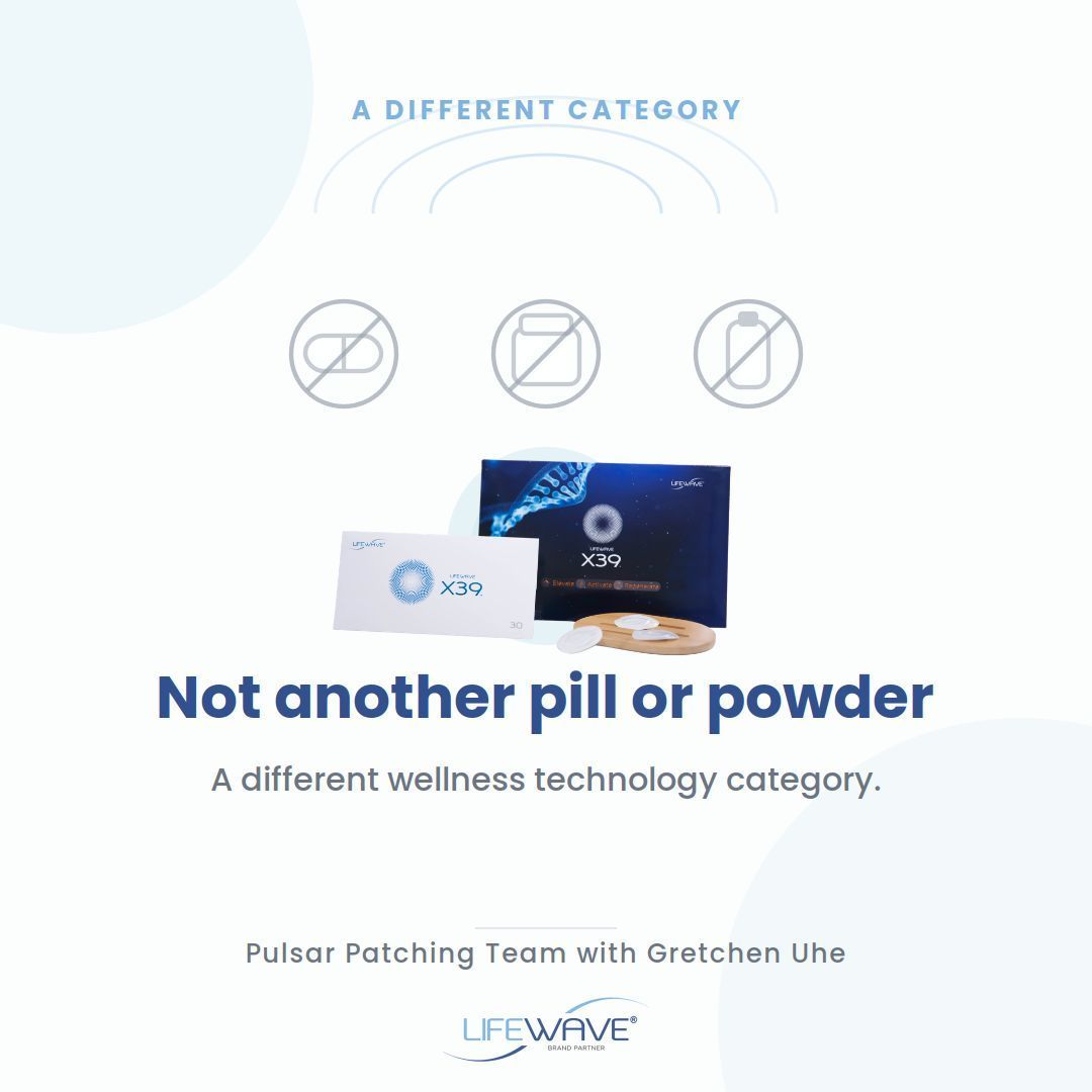 PulsarTeamNow's tweet photo. One reason people are curious about LifeWave X39 is that it is not another pill, powder, drink, or cream.
X39 is a wearable, non-transdermal phototherapy patch designed to be part of a simple daily wellness routine.
#X39 #LifeWave #X39Patch #WellnessTechnology #WearableWellness https://t.co/0EoDOqYrRv