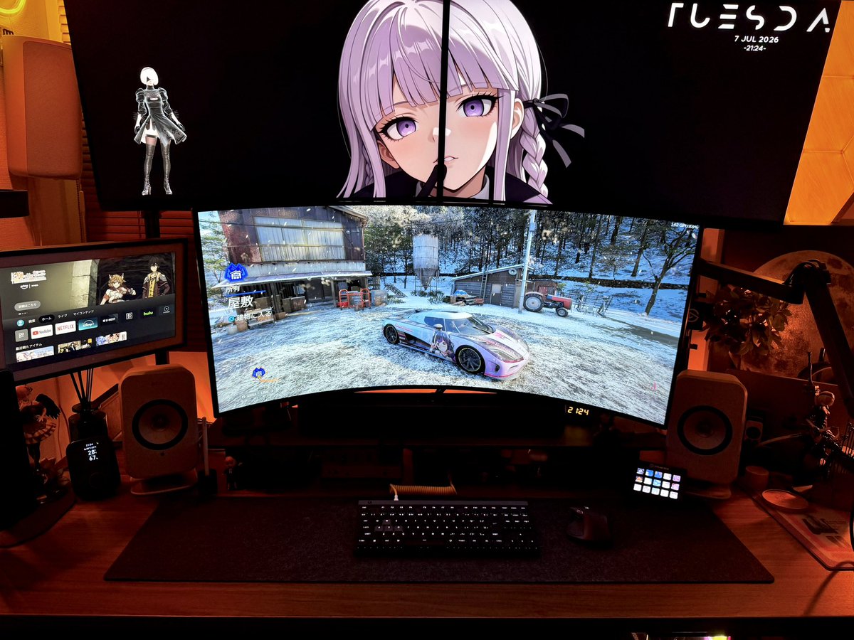 takashi_AVC's tweet photo. Forza6のベンチマーク🚗
5K2Kモニターだと5080でも余裕がないな
#desksetup #5K2K
#ForzaHorizon6 https://t.co/bVFdJjuJJB