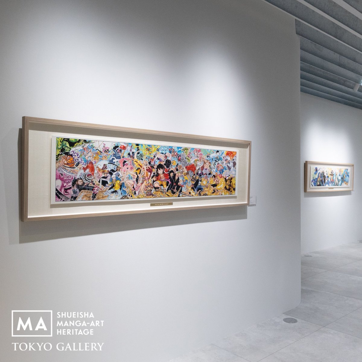 MangaartJ's tweet photo. 明日より、尾田栄一郎「ONE PIECE / The Scroll 弍」（東京） が集英社マンガアートヘリテージ トーキョーギャラリー でスタートします。

詳しくは、公式サイトのエキシビションページをご覧ください。
https://t.co/PqmWkC709E 

会場：集英社マンガアート ヘリテージ トーキョー ギャラリー（麻布台ヒルズ）
会期：2026年７月８日（水）〜 11月29日（日）
火 / 水 / 木 11:00－18:00
金 / 土 / 日 / 祝 11:00－19:00
定休日：Instagramのプロフィール固定カレンダーをご覧ください
ラウンジ予約：11:00–20:00　公式サイトのSMAHギャラリーページからご予約ください。

Starting tomorrow, Eiichiro Oda’s ONE PIECE / The Scroll II (Tokyo) will open at the Shueisha Manga-Art Heritage Tokyo Gallery.
For more details, please visit the following exhibition page on the official website.
https://t.co/1UOD3n13L6 

Venue: Shueisha Manga-Art Heritage Tokyo Gallery (Azabudai Hills)
Dates: Wednesday, July 8, 2026 – Sunday, November 29, 2026
Tue / Wed / Thu: 11:00 a.m.–6:00 p.m.
Fri / Sat / Sun / Holidays: 11:00 a.m.–7:00 p.m.
Closed: Please check the pinned calendar on our Instagram profile.
Lounge Reservations: 11:00–20:00. Please make reservations via the SMAH Gallery page on our official website. 

#尾田栄一郎
#ONEPIECE
#mangaart
#ShueishaMangaArtHeritage
#集英社マンガアートヘリテージトーキョーギャラリー